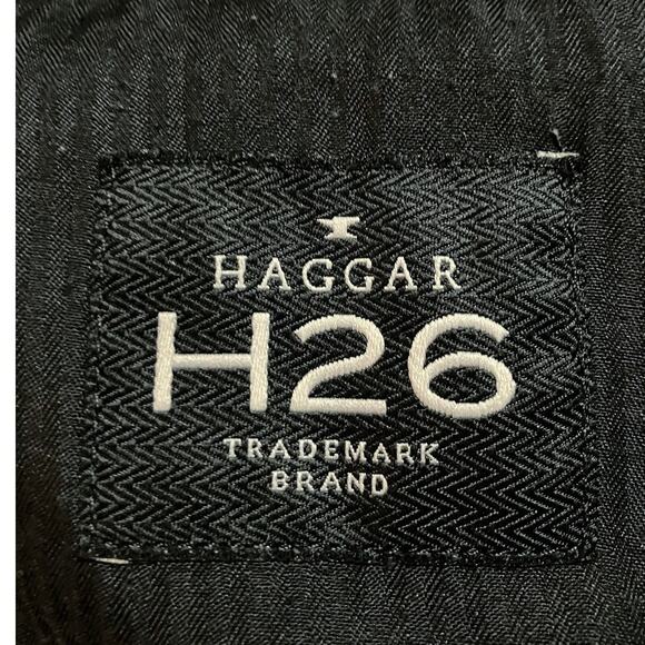 Haggar H26 Men’s Blue Heather Straight Fit No-iron Performance Slacks Size 40x30 - Picture 7 of 9